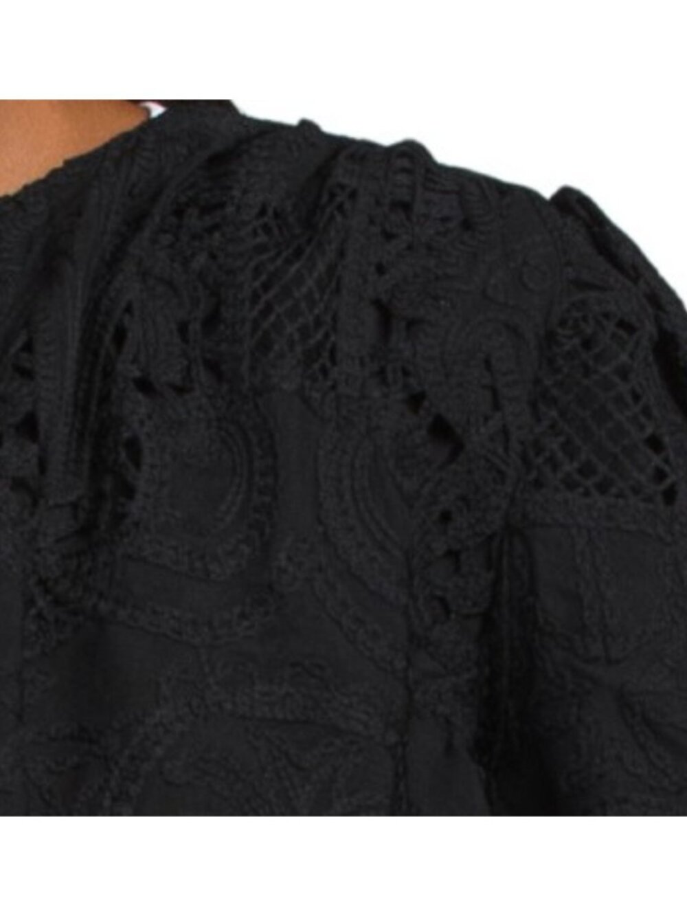 CIEBON Donna Bubble Hem Cropped Jacket - Picture 3 of 4